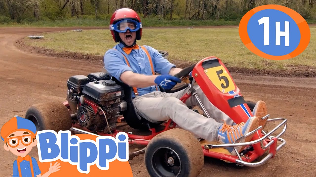 Blippi’s Go Kart Racing Adventure 🏎️ | Blippi Learns Something New | Learning Videos for Kids 🔵🟠
