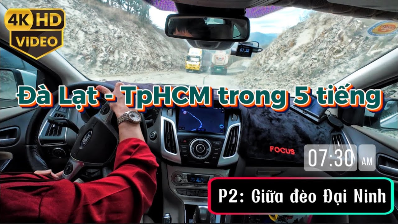 [4K] Tuyến đường gần nhất từ Đà Lạt về TpHCM | Đoạn xấu nhất Đèo Đại Ninh (14/02/2026)