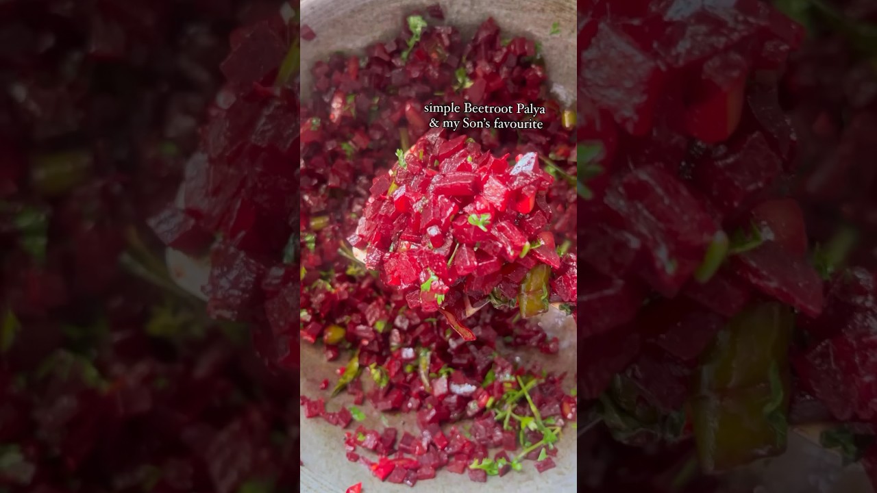 Beetroot Palya #ytshorts #recipes #trending #beetroot #palyarecipe #beetrootpalya
