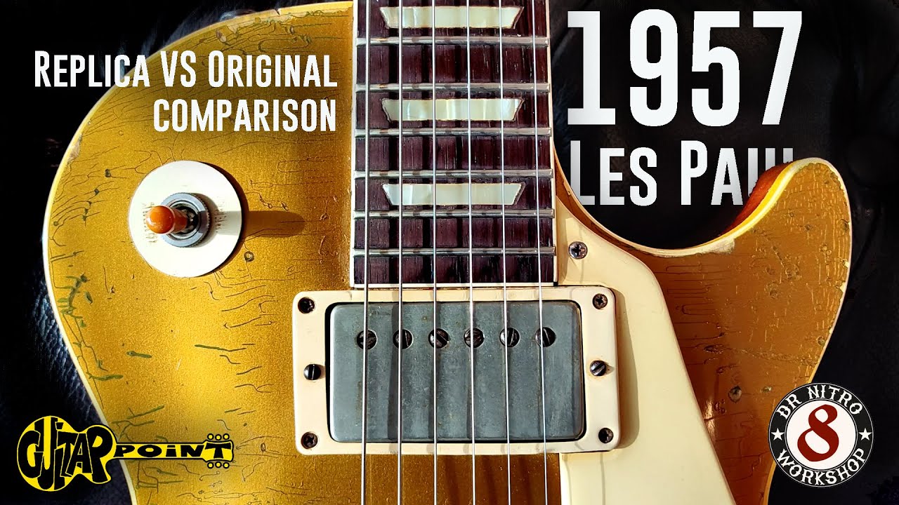 Original 1957 Gibson Les Paul Gold Top. Vintage sound VS Replica