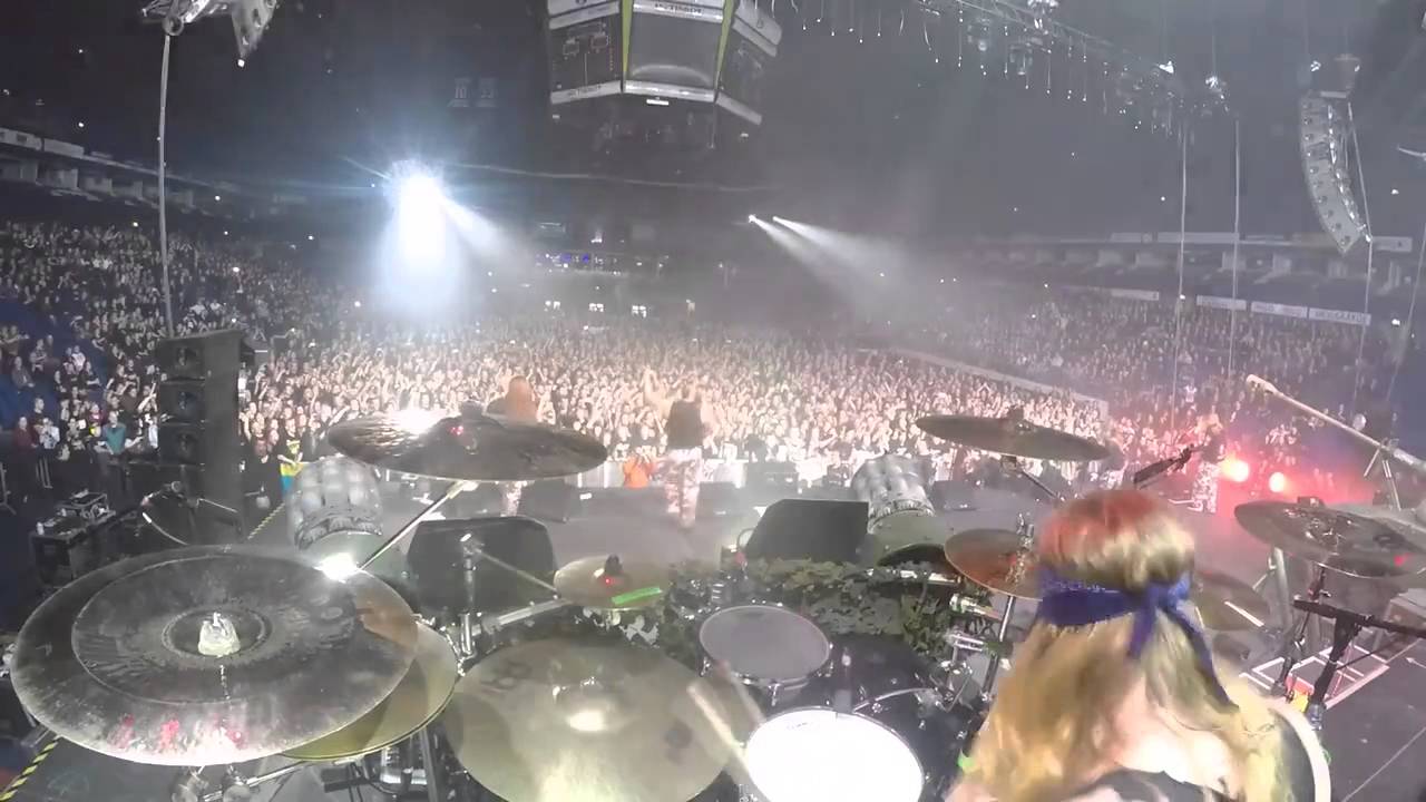 To Hell And Back Sabaton LIVE HD - Espoo Metro Areena 19/12/15  - Hannes Van Dahl [drum cam]