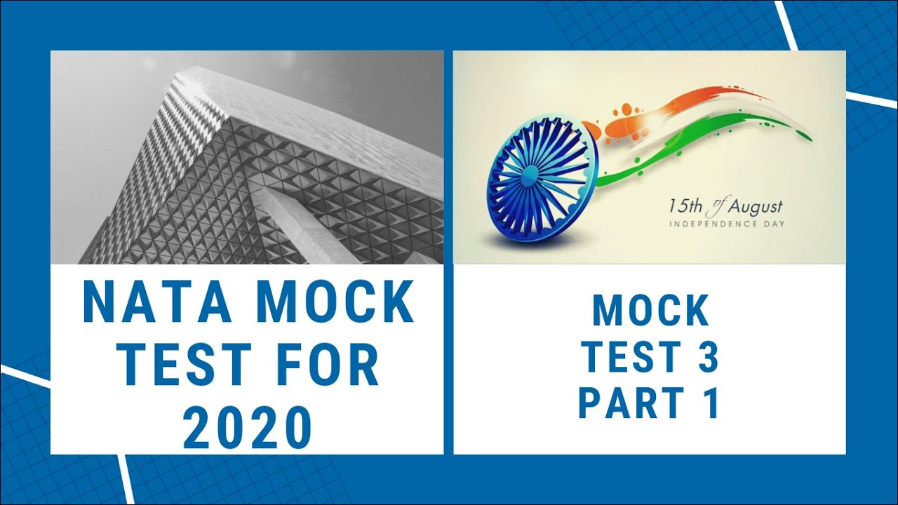 NATA 2020 Mock Test 3 Part 1 |  NATA 2020 preparation | B.ARCH/IITJEE PAPER 2