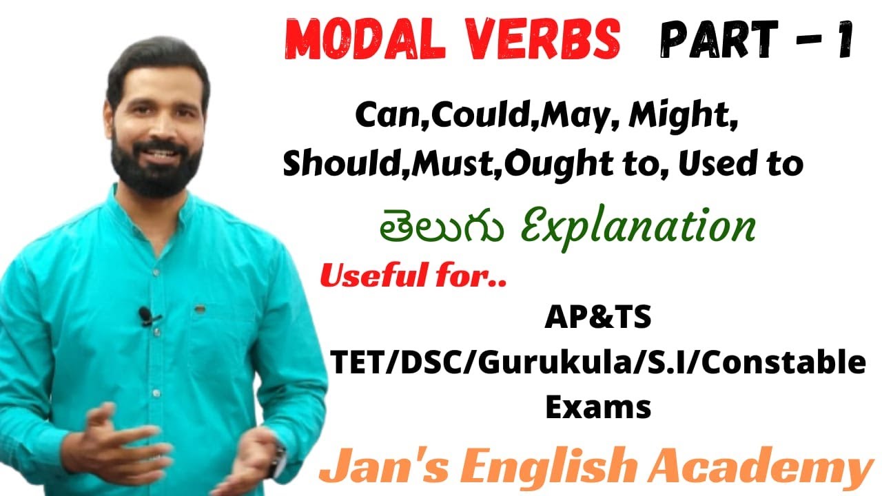 Modal Verbs | Part - 1 | English Grammar in Telugu #jansenglishacademy