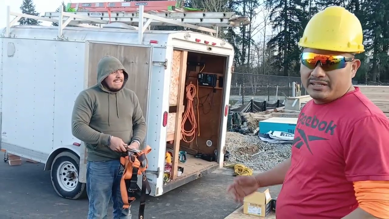 Estructura de una casa de madera 