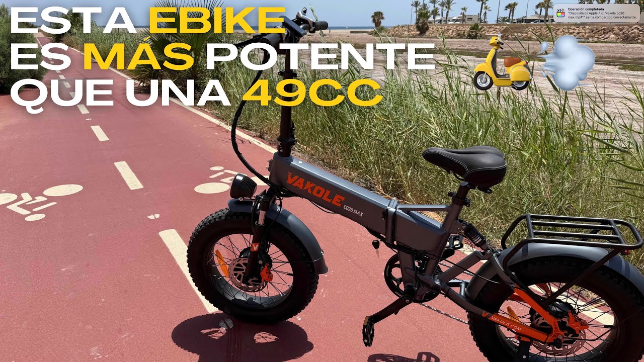 🚲💨 ¡Esta eBike ANDA MÁS que una Moto de 49cc! 🔥⚡ | VAKOLE CO20 MAX Doble Motor