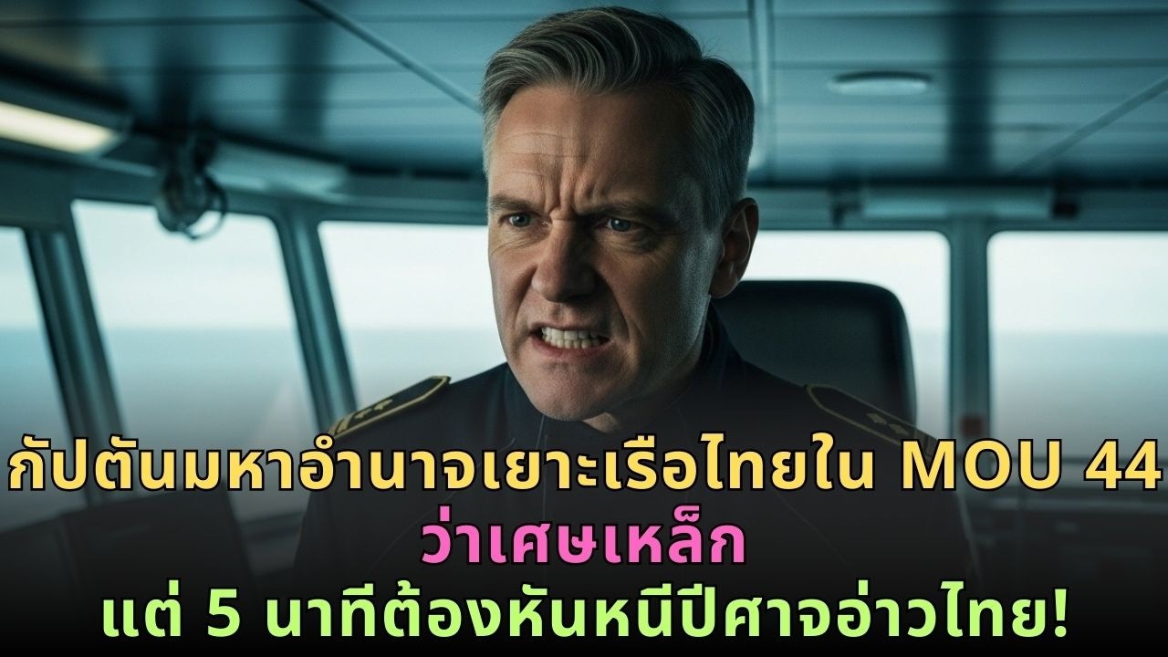 กัปตันมหาอำนาจเยาะเรือไทยใน MOU 44 ว่าเศษเหล็ก แต่ 5 นาทีต้องหันหนี เจอยุทธวิธีปีศาจอ่าวไทย!