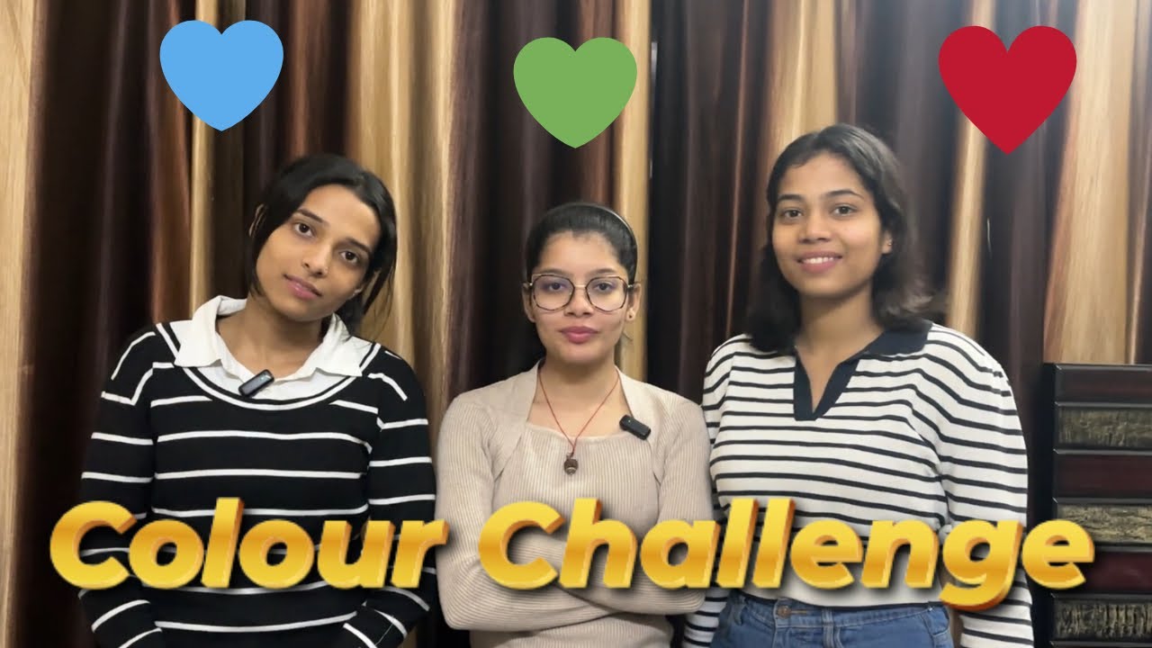 Colour Challenge With Friends ♥️💙💚 | Must Watch #challenge #colour #trending