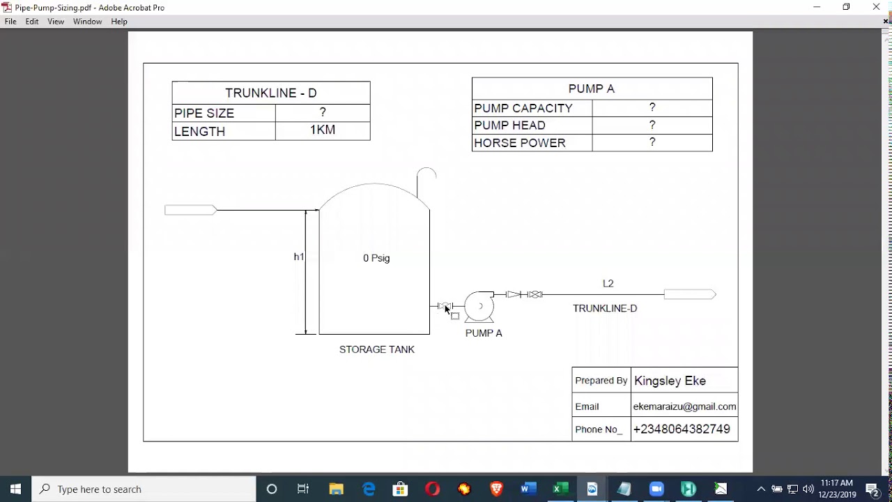 Aspen Hysys - Pipeline Pump Sizing and Dynamic Simulation