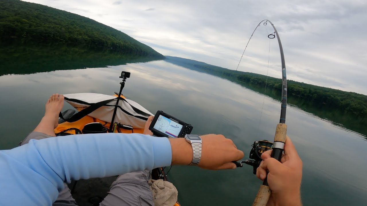 Summer Jigging Finger Lakes for Whatever Bites | Kayak Fishing