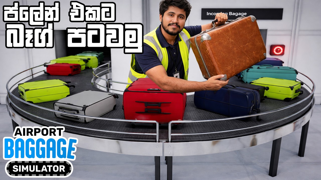 ප්ලේන් එකට බෑග් පටවමු | Airport Baggage Simulator