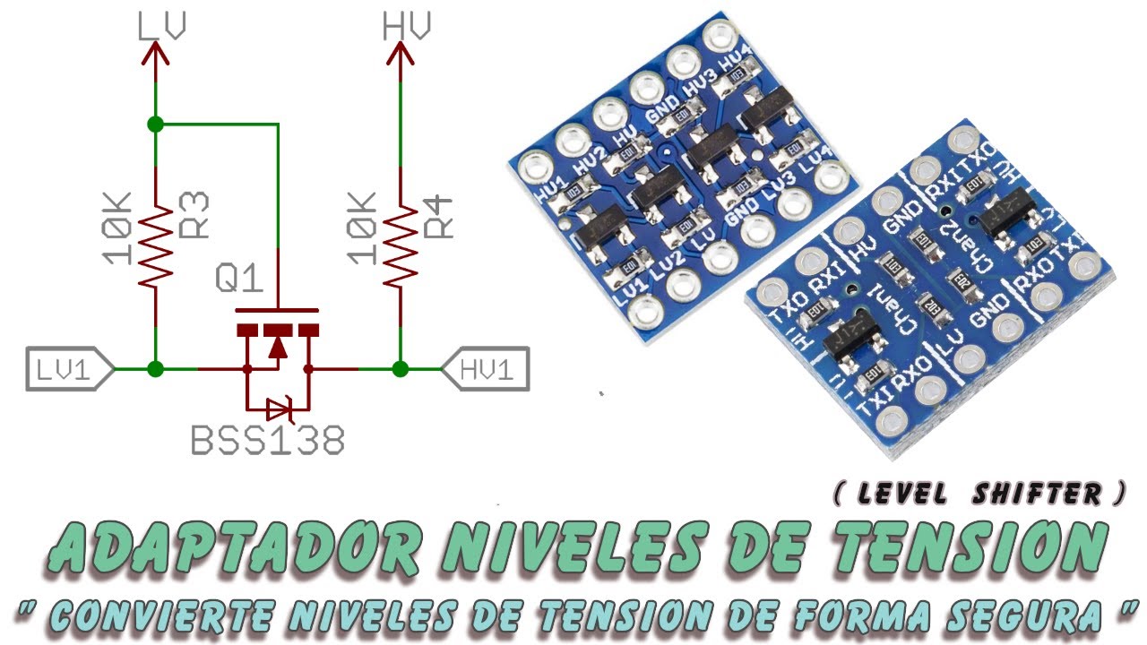 Convierte niveles de tensión de forma segura : Level Shifter.