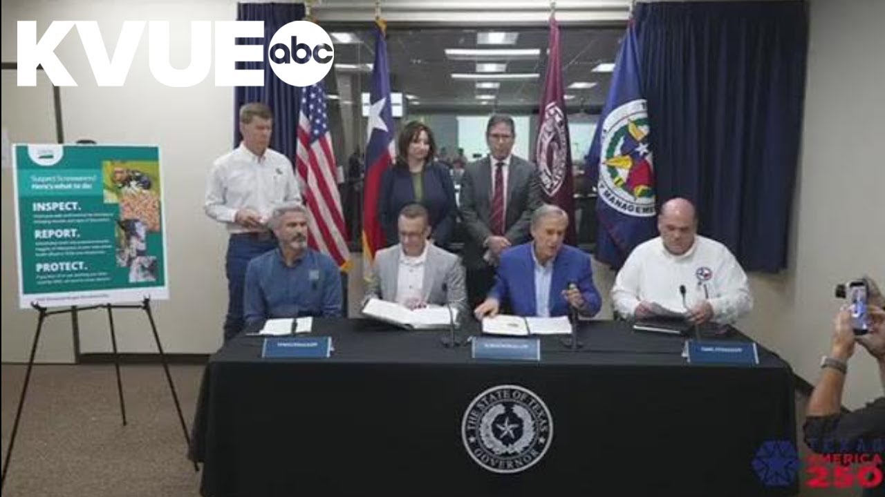 Gov. Greg Abbott provides update on New World screwworm case in Texas