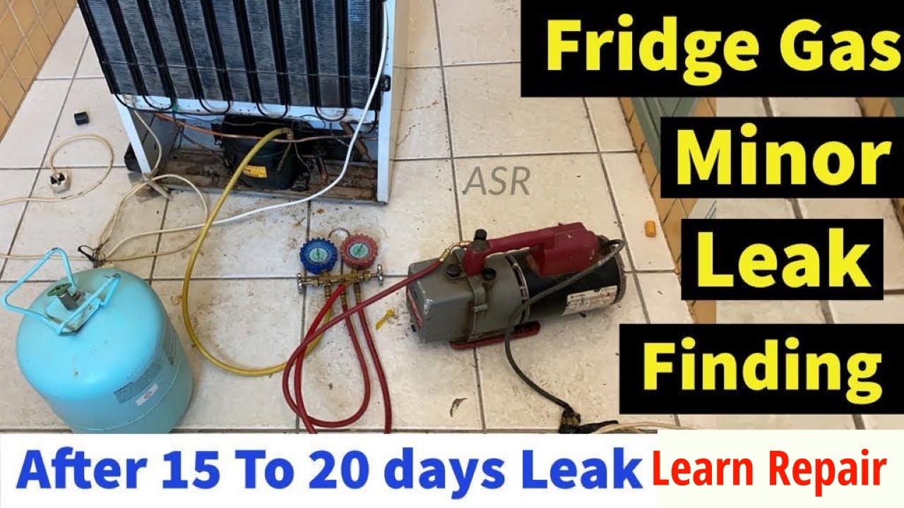 How to check gas leak Fridge minor gas Leak how find learn Repair specially for New technician watch
