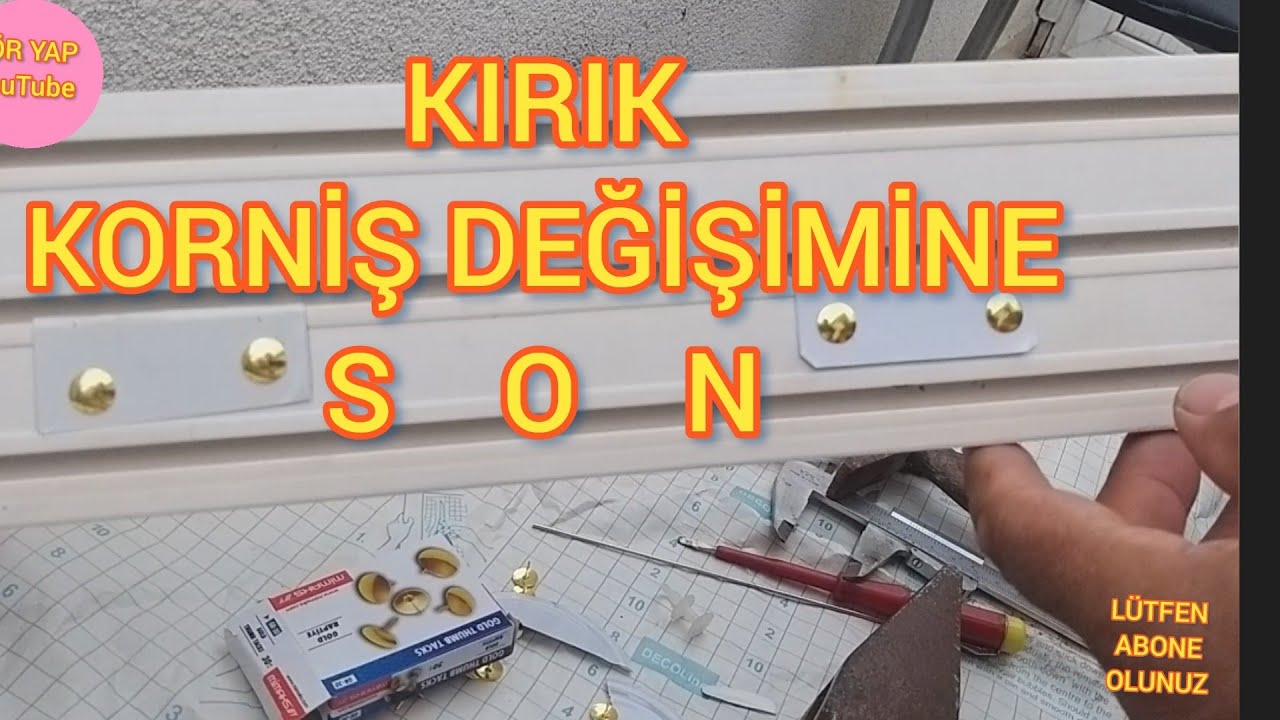 Kırık Korniş Tamiri Nasıl Yapılır-Kırık korniş tamiri-Kırık korniş değişimine son-Kendin yap kullan.