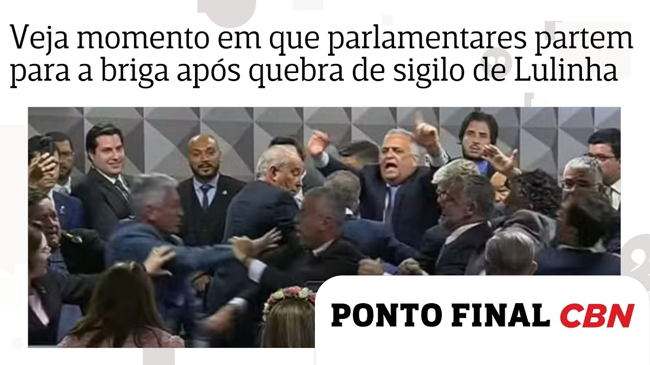 Veja momento em que parlamentares partem para briga na CPMI do INSS após quebra de sigilo de Lulinha