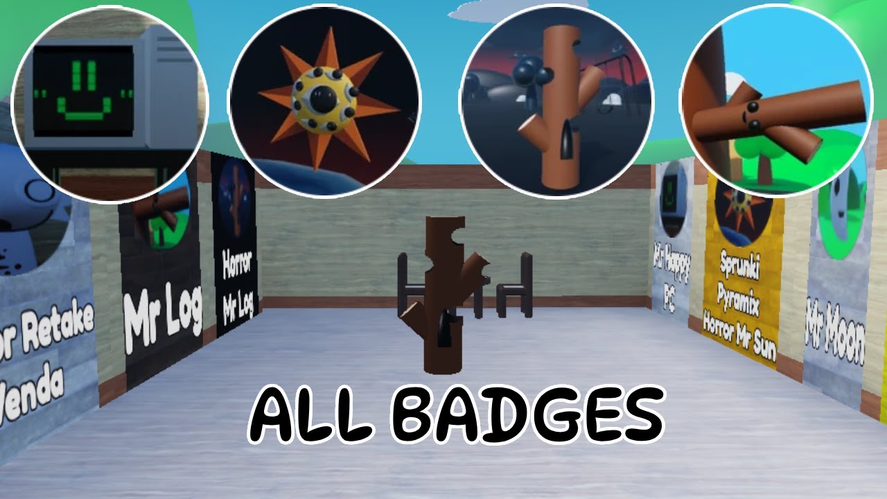 How to get ALL BADGES in 3D Sprunki RP And Animations (Roblox)