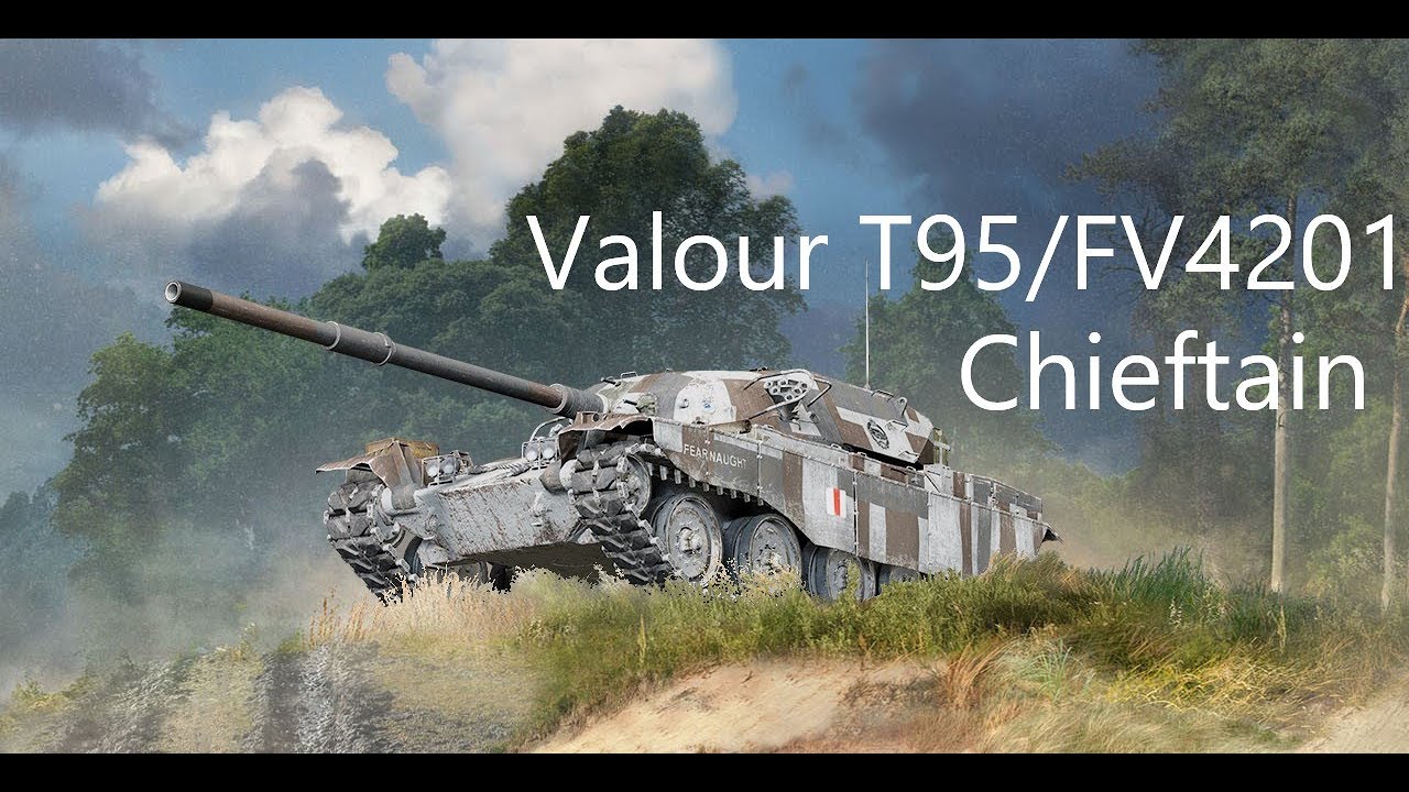 #1 Valour T95/FV4201 Chieftain  HT Pool's Medal 9.8K combined damage 1vs5 崖 【wot console PS5】
