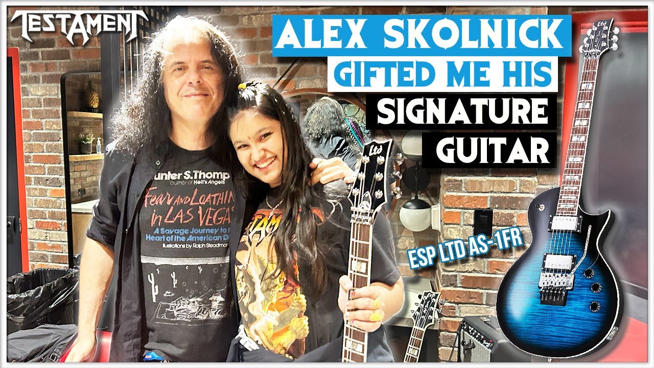 Alex Skolnick Gifting Me His Signature Guitar - ESP LTD AS-1FR