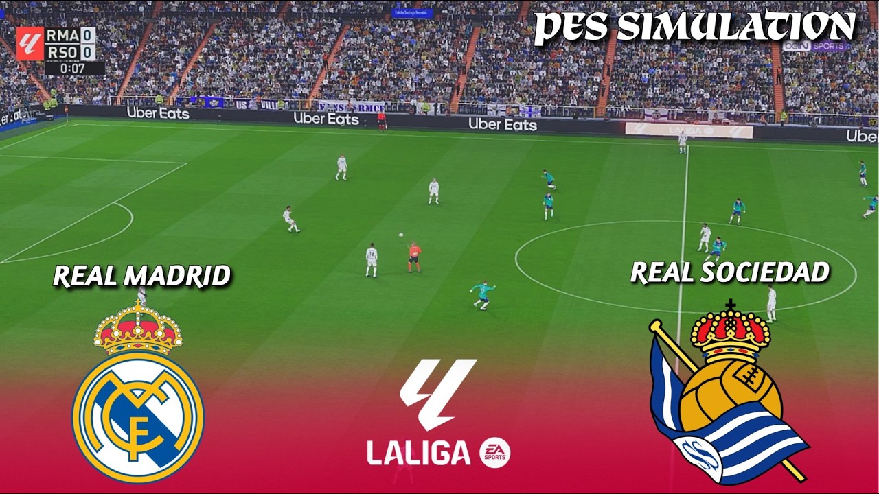 Real Madrid vs Real Sociedad | La Liga | Simulaci&oacute;n de PES 2021