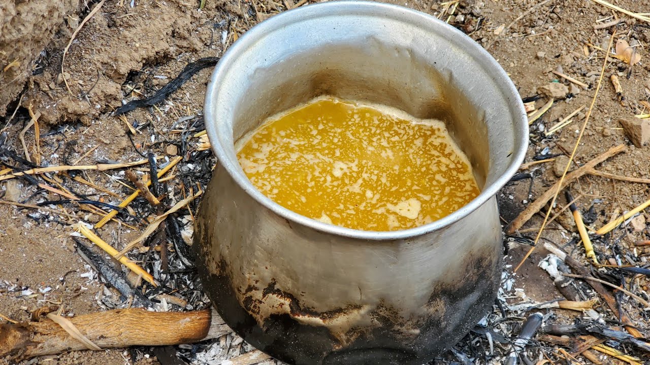 سمن الريف على الحطب