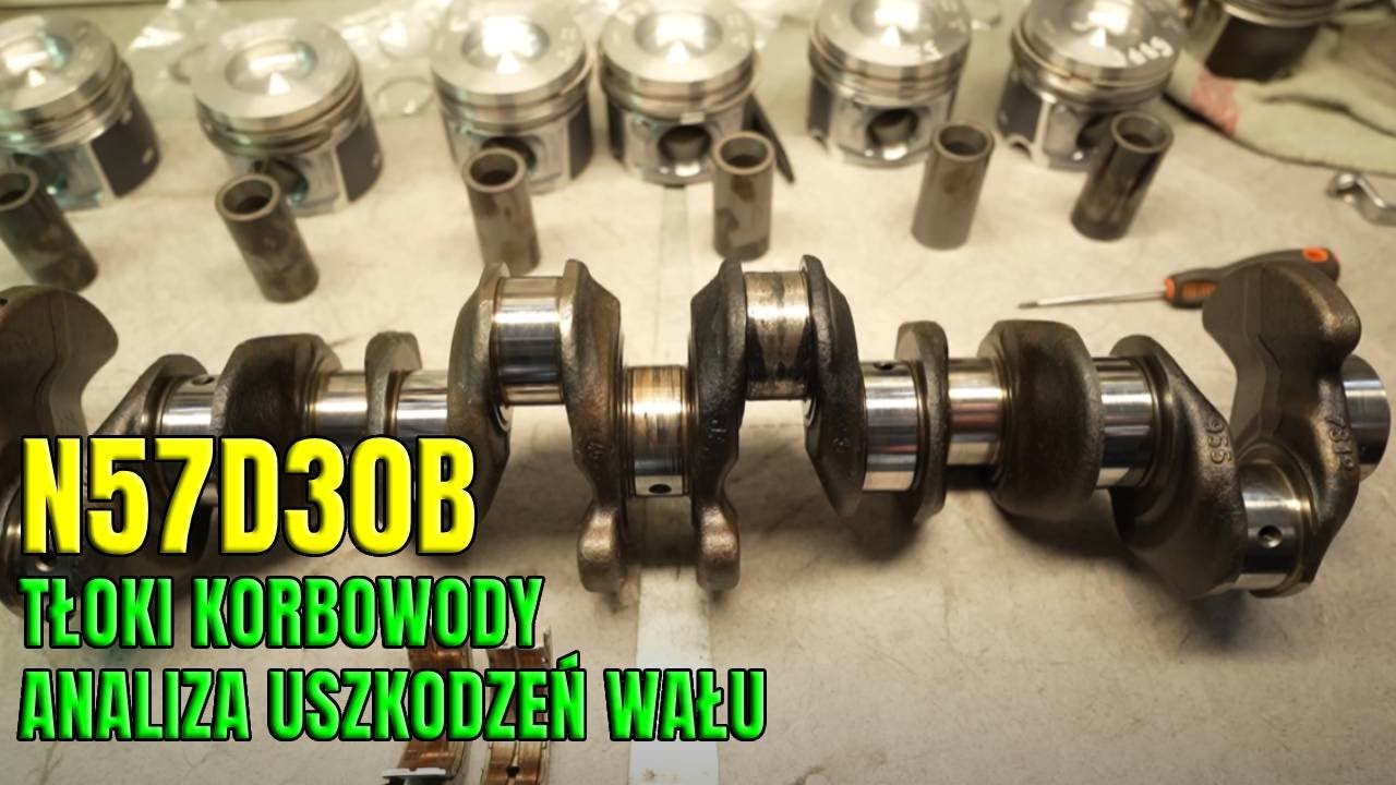BMW F11 535XD N57D30 #3 TŁOKI, KORBOWODY, OSTATNIE SPOJRZENIE NA USZKODZONY WAŁ KORBOWY.