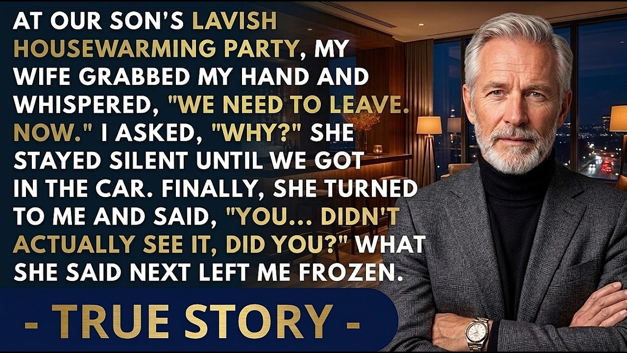 At Our Son's Housewarming Party, My Wife Turned Pale and Whispered, 