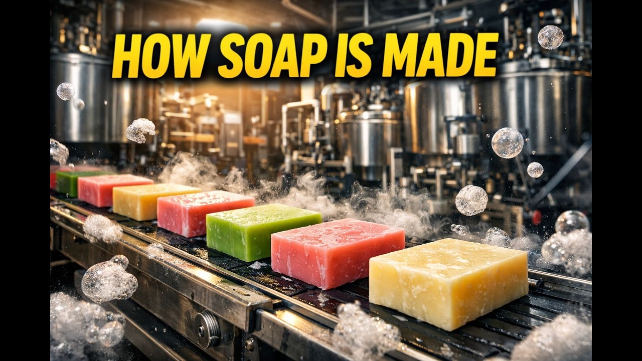 Watch How Soap Is Actually Made in Modern Factories