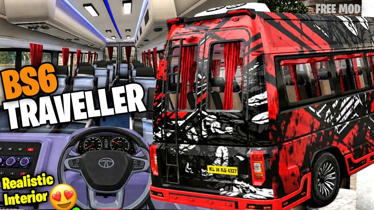 New TRAVELLER V2 MOD For Bus Simulator India | Download Mod | New Bus Mod | #bussidmods