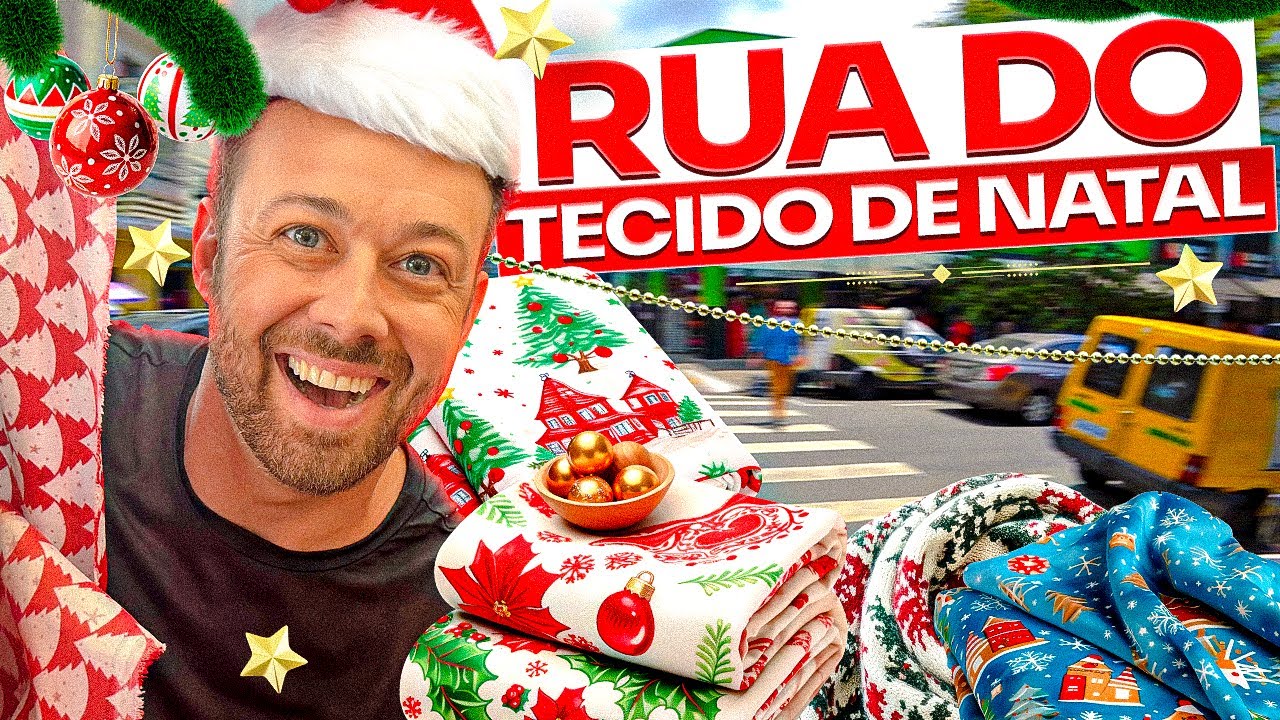 Onde comprar TECIDOS DE NATAL para costura no BRÁS em São Paulo?