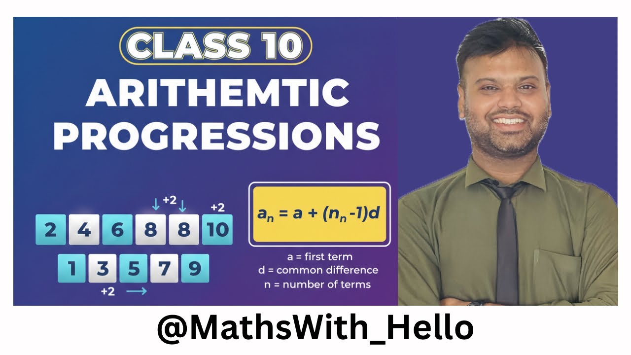 Arithmetic Progressions class 10th Maths | One Shot | 🔥 by Mr Shrivastav @MathsWith_Hello  #maths 