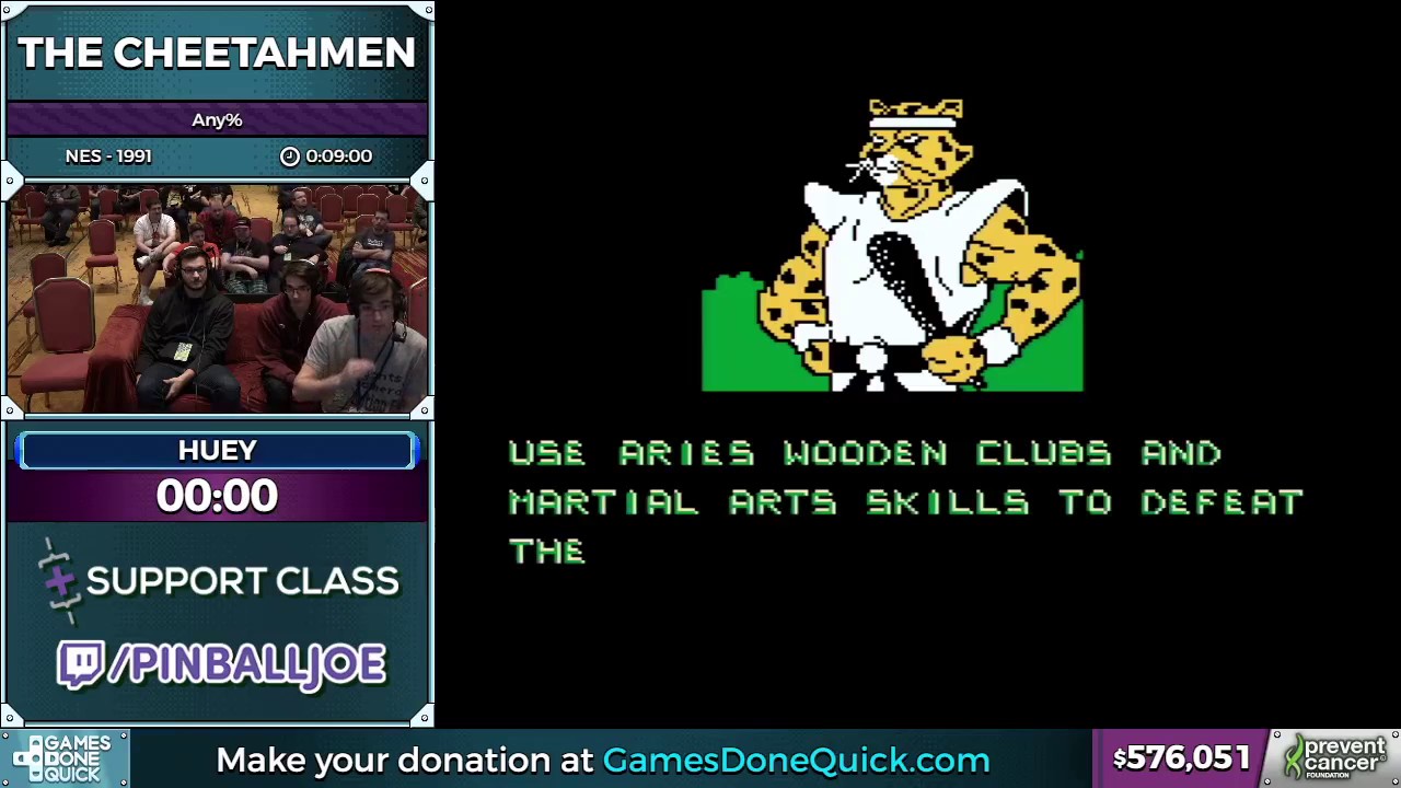 The Cheetahmen by huey in 4:27 - AGDQ 2017 - Part 105