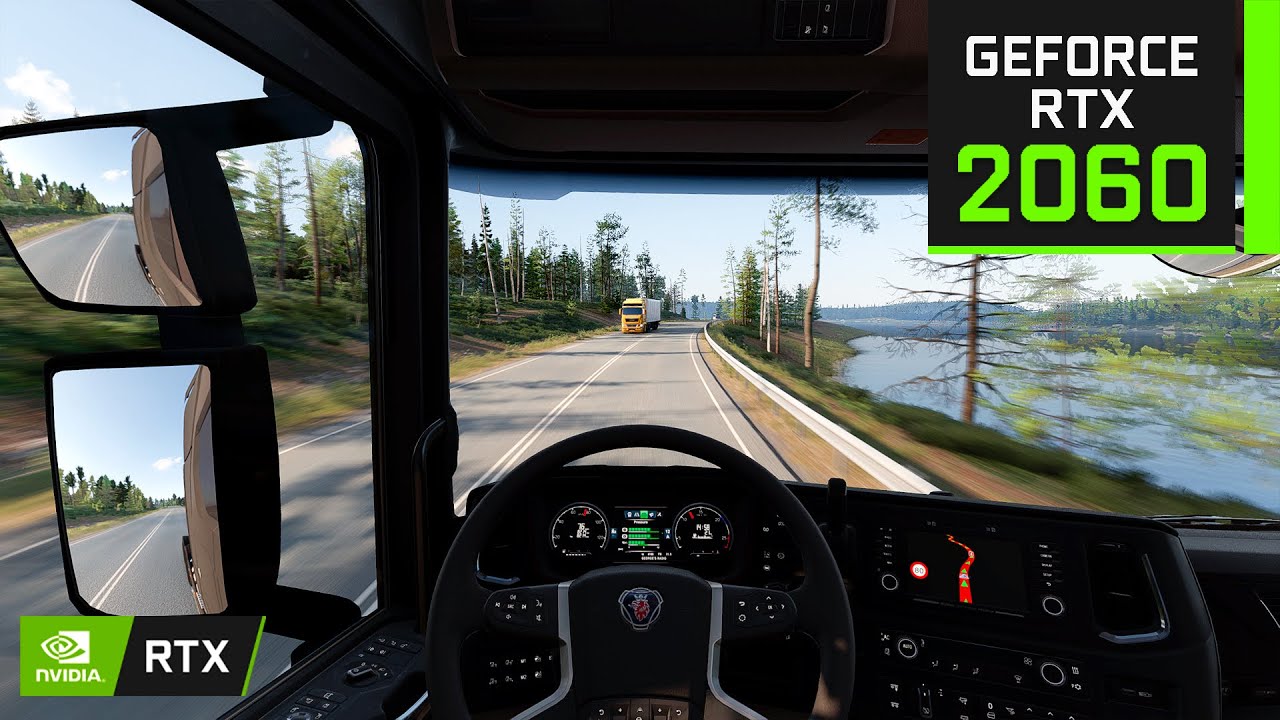 Улучшение освещения ETS2 v2 | RTX 2060 + R7 5700X (1440p, 1080p на всех настройках)
