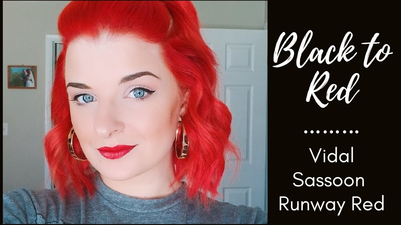 Removing Black Box Dye and dying My Hair Runway RED!