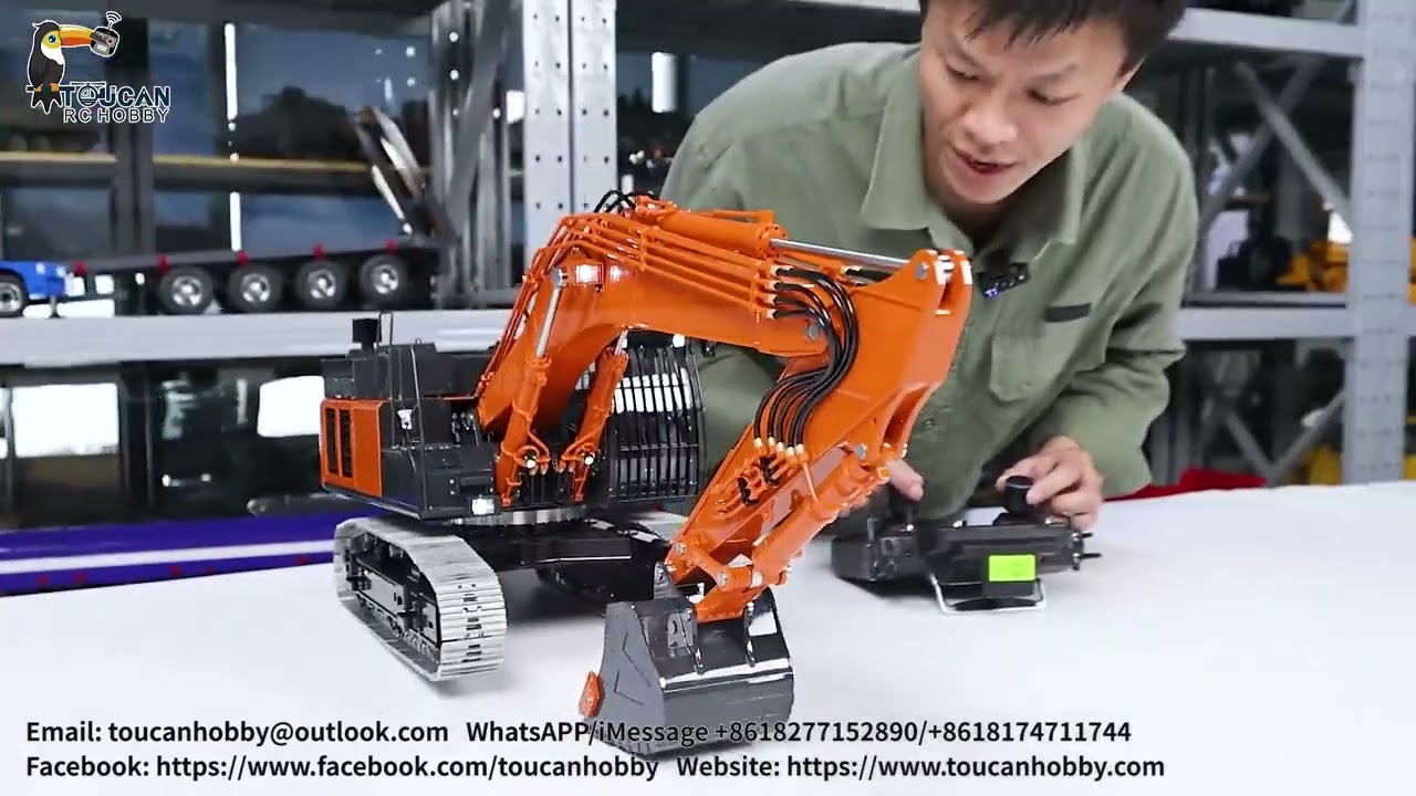 Detailed review of new LESU ZX490 RC hydraulic excavator