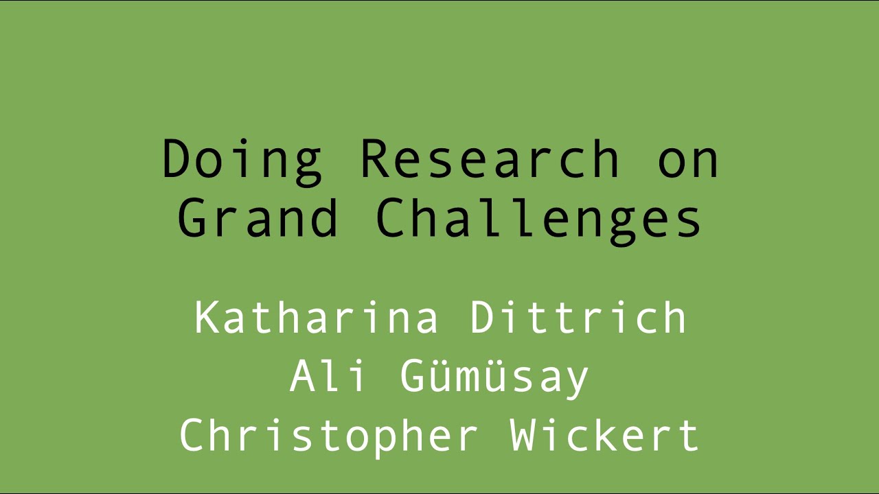 Doing Research on Grand Challenges