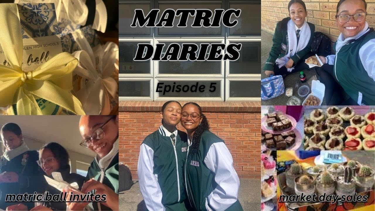 MATRIC DIARIES: WEEK IN MY LIFE - matric ball invites + presentations + market day + classes