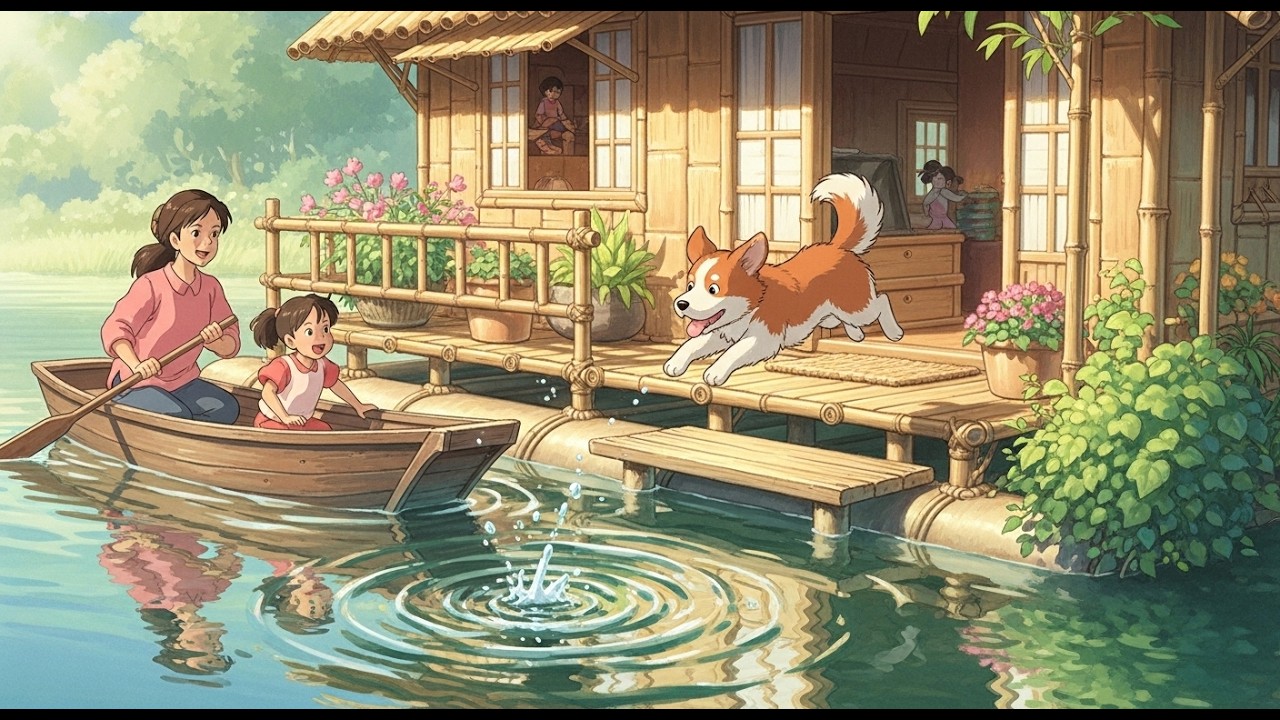From Lake to Table 🌊🍽️ | A Cozy Mother & Daughter Story | Relaxing Countryside Short Film | Ghibli