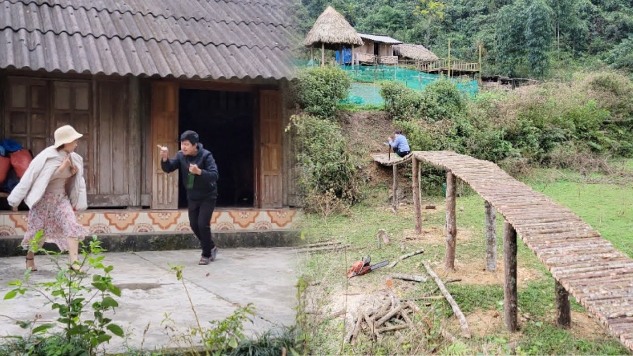 continues to perfect the wooden bridge - he remains the same and has not changed