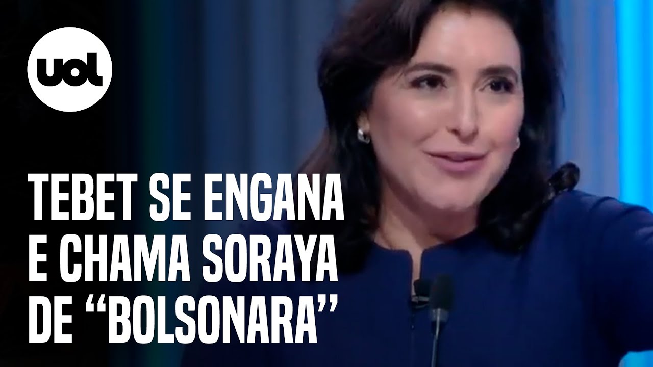 'Candidata Bolsonara': Simone Tebet se confunde em pergunta para Soraya e pede desculpas