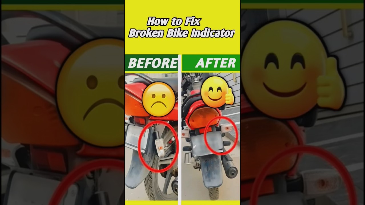 Hidden Hack to Fix Broken Bike Indicator Instantly! | DIY garvik #shortsfeed #shorts