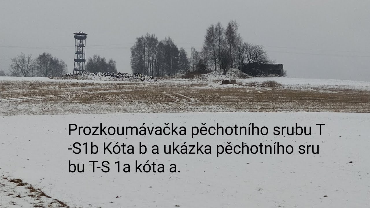 Prozkoumávačka pěchotního srubu T-S 1b kóta B a ukázka pěchotního srubu T-S 1a kóta a.Čs opevnění.