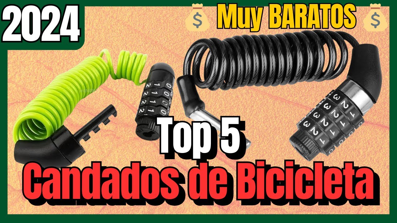 🔥 Los 5 mejores CANDADOS DE BICICLETA BARATOS de Aliexpress [2024] Antirrobo, Resistentes, Código