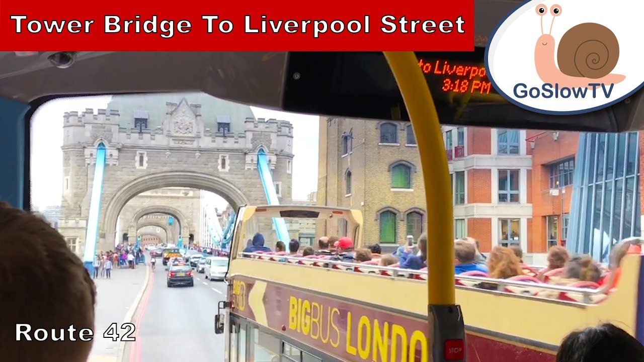 London Bus Ride | Route 42 Tower Bridge to Liverpool Street | Slow TV | Episode 13 (2018)