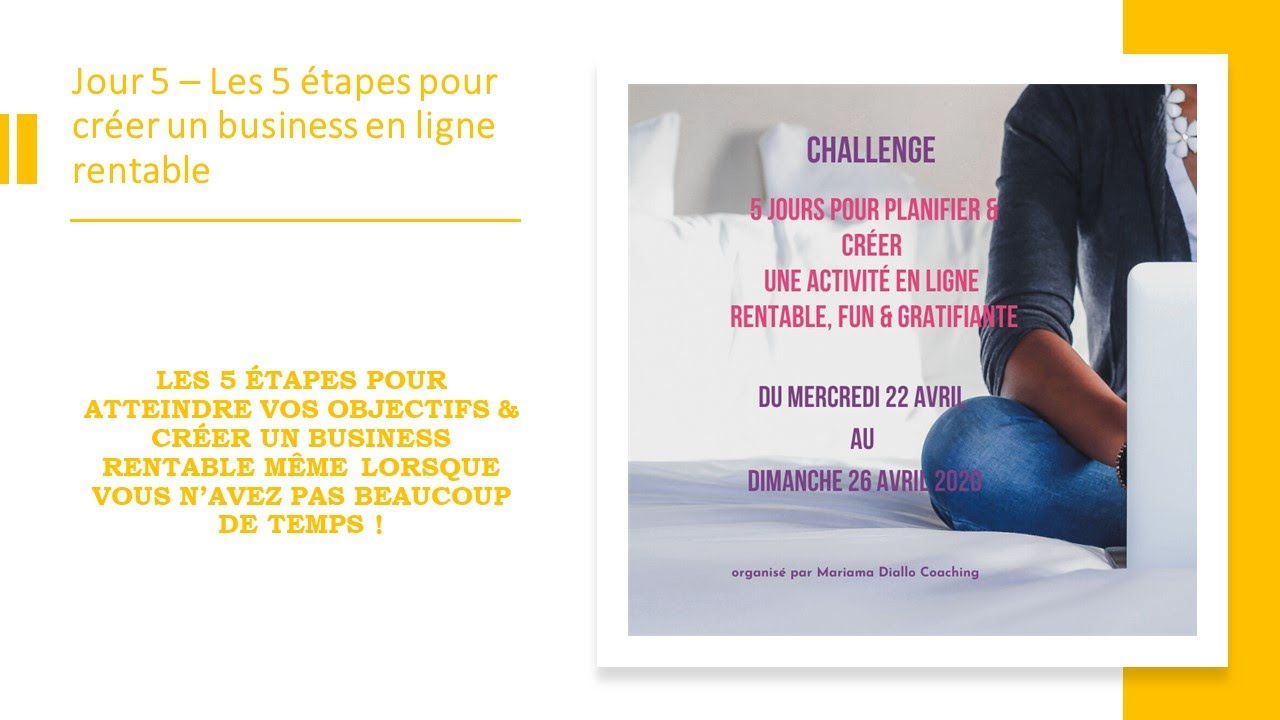 Les 5 étapes pour créer son business en ligne