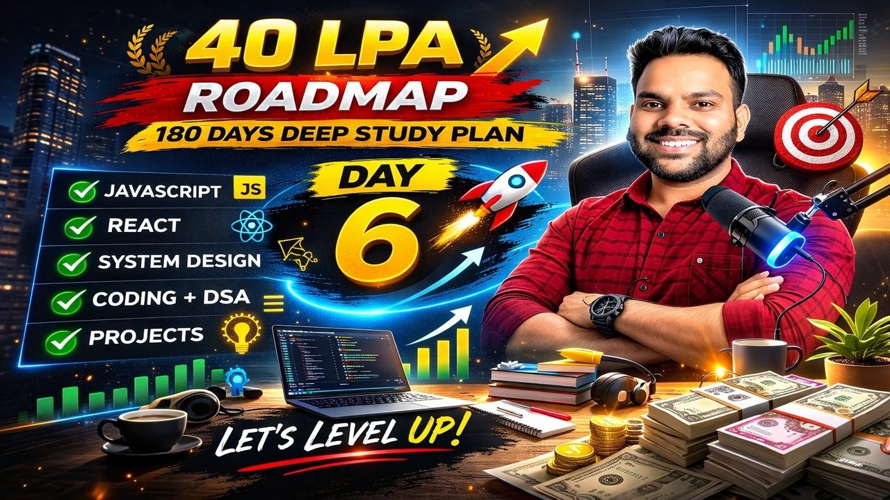 40 LPA Developer Journey | Day 6/180 | Developer Preparation