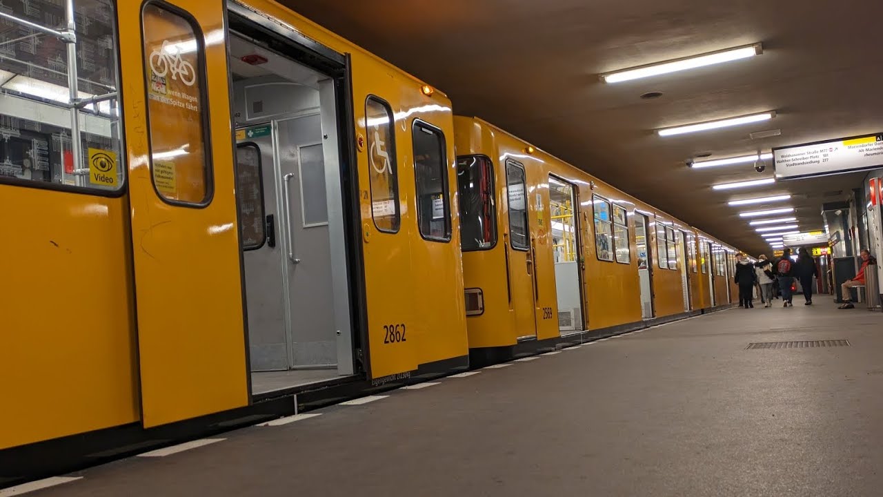 U-Bahn Berlin|Mitfahrt im F-Mischzug auf der U6 von Alt-Mariendorf bis Kurt-Schumacher-Platz