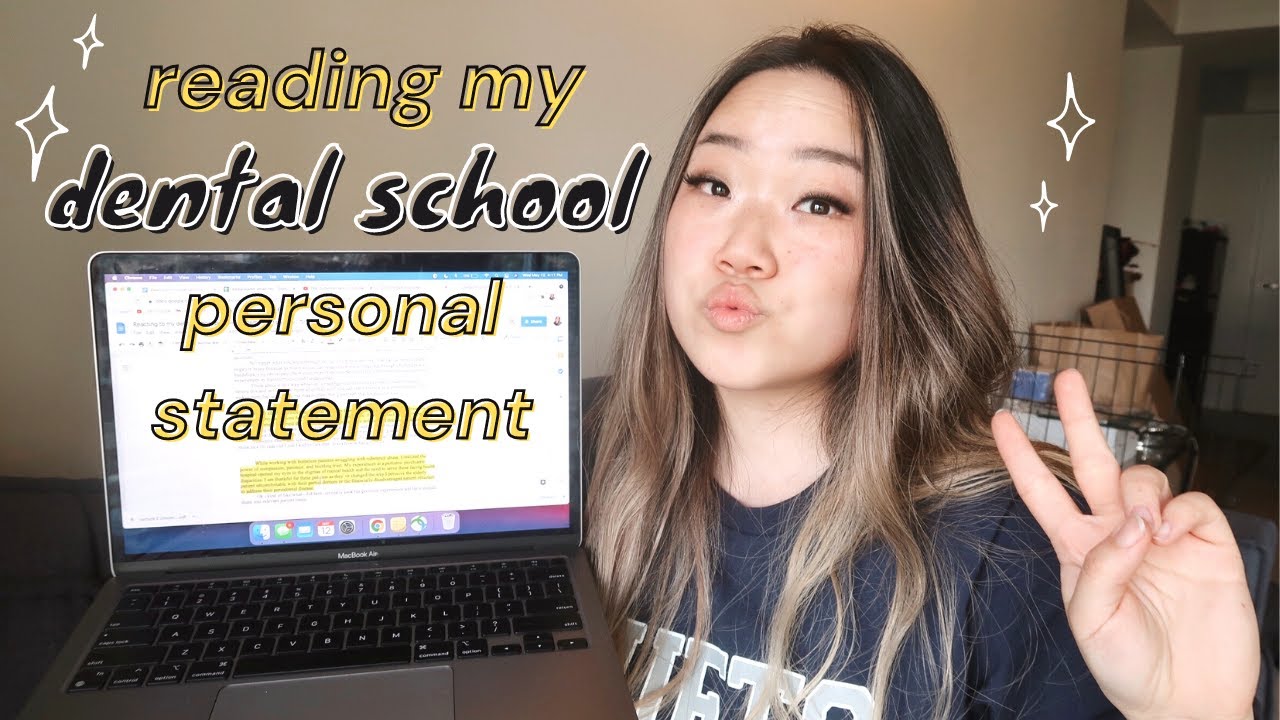 DRAMATIC READING of my dental school personal statement: 5 tips to STAND OUT & most common mistakes