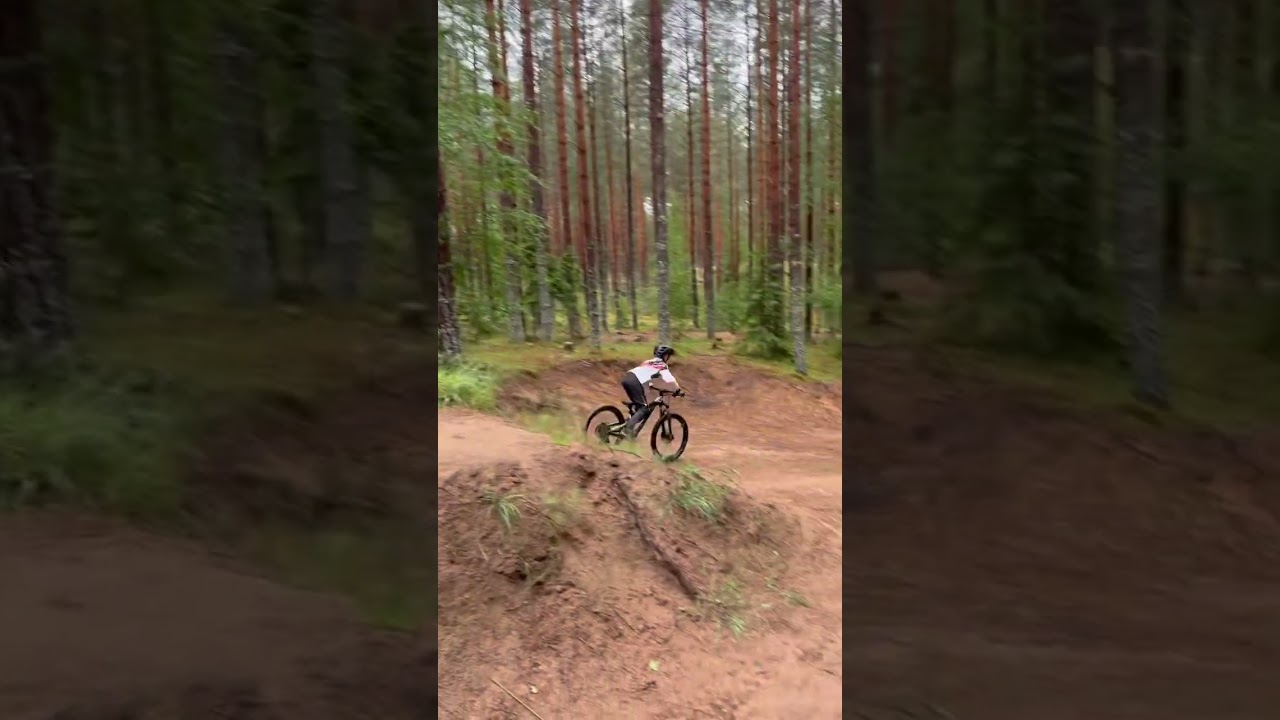 Riding in leksand at a hidden bike park!