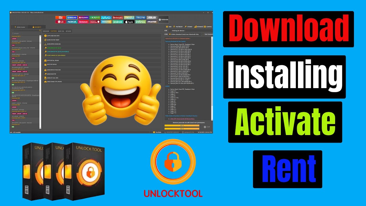 How to Download Setup Unlock Tool Installing/ Activate/ Rend Unlock Tool 2025| #UnlockToolSetup