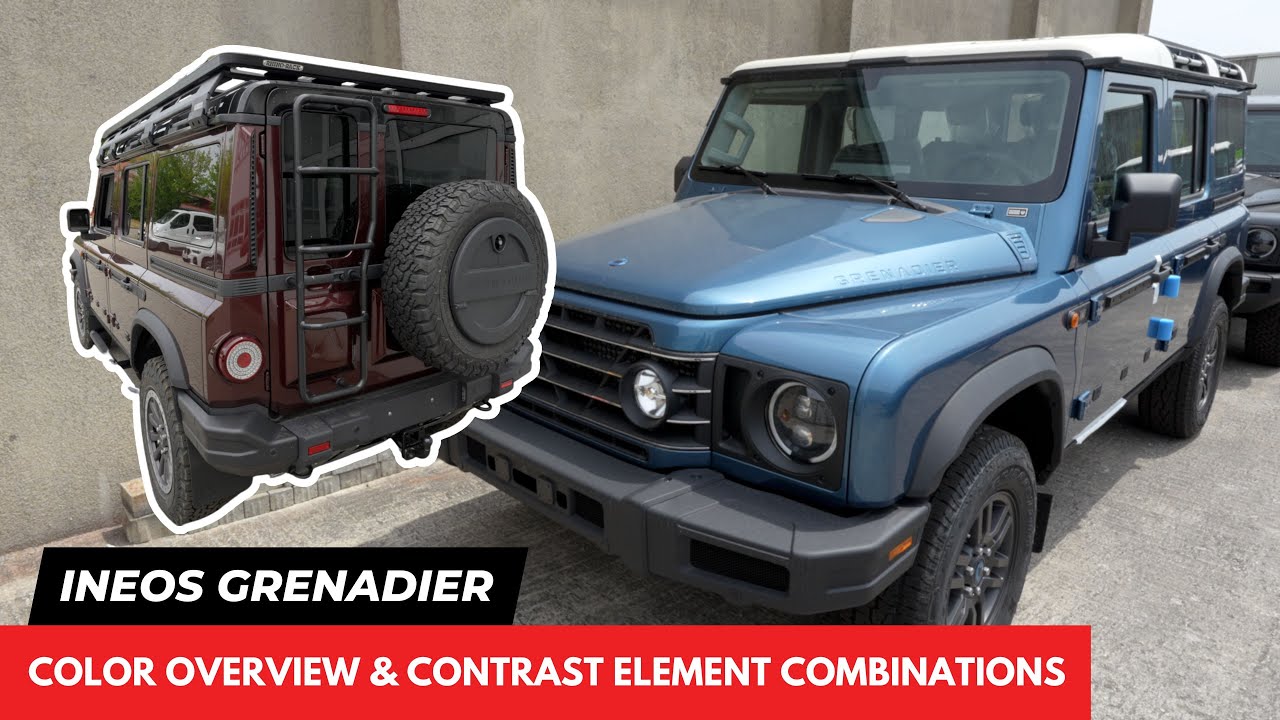 Ineos Grenadier - Color & Contrast Element Combinations